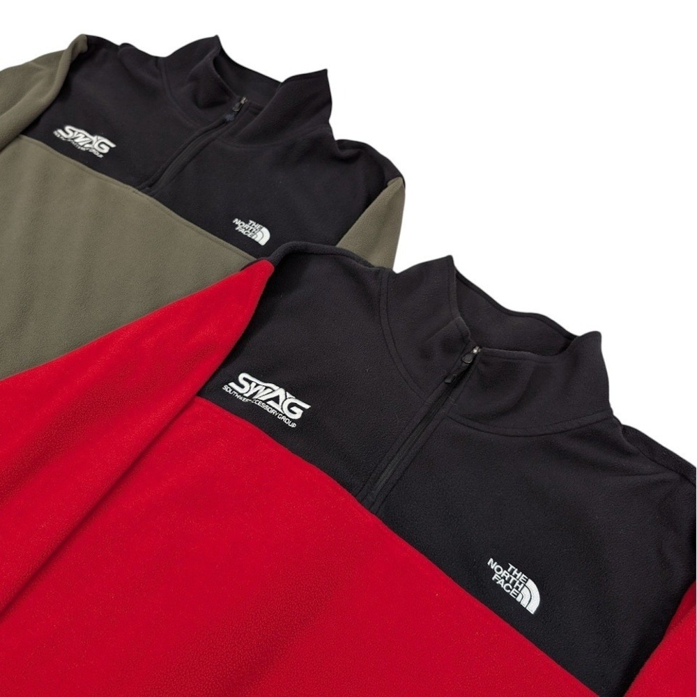 The North Face Glacier 1/4 Zip Fleece Lot Mens 2XL Logo Outdoors Utility Gorp‎
